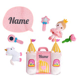 Personalized Baby's First Princess Castle Sensory Toy Plush Playset