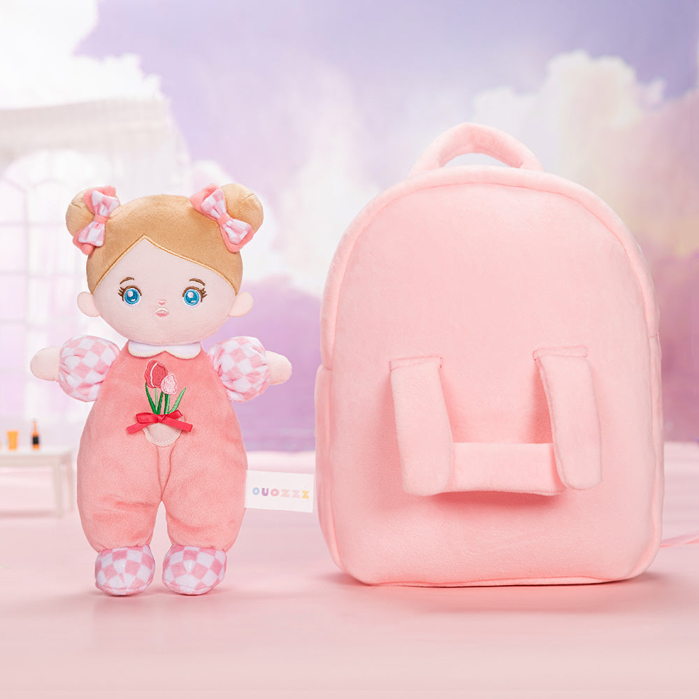 Personalized Blue Eyes Mini Plush Baby Girl Doll