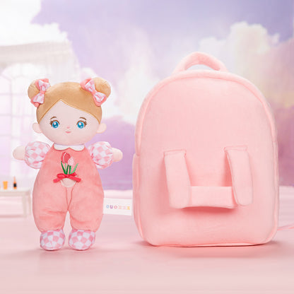 Personalized Blue Eyes Mini Plush Baby Girl Doll