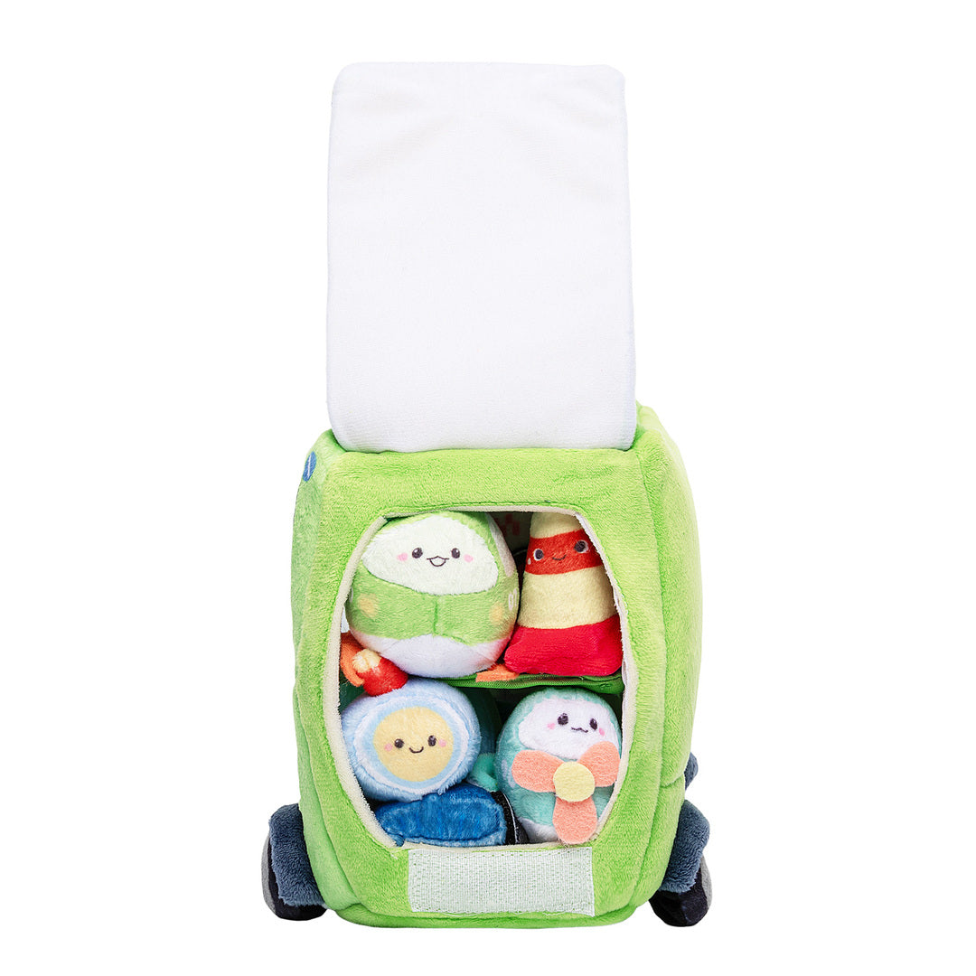 Personalized Baby's First Car Sensory Toy Plush Playset