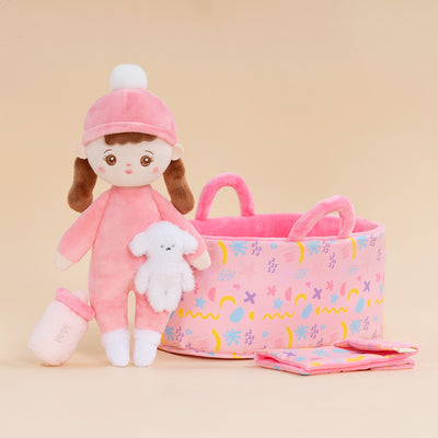 Personalized Plush Mini Baby Braid Girl Doll & Gift Set