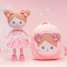 Load image into Gallery viewer, Personalized Blue Eyes Girl Doll + Backpack