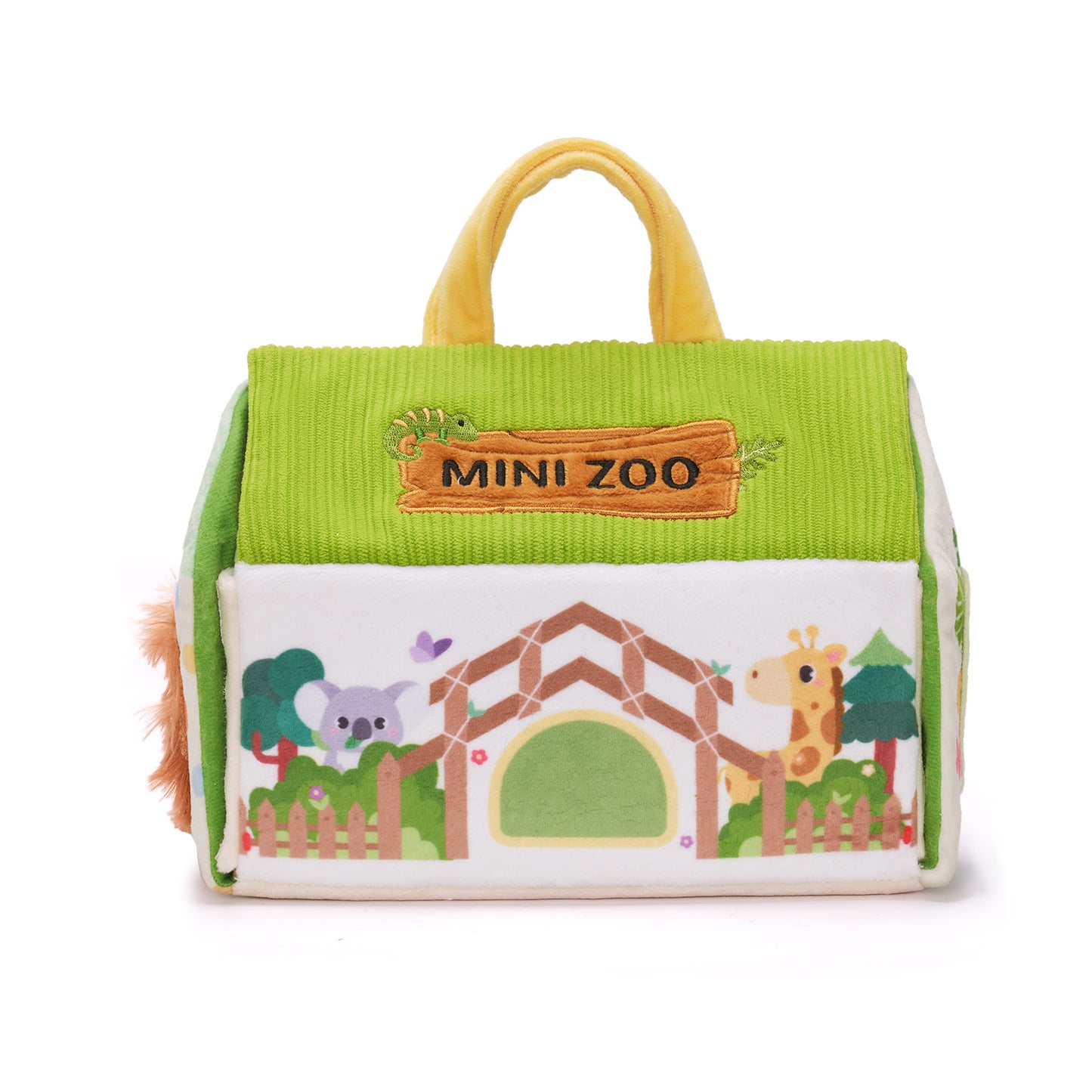 Personalized Plush Mini Zoo Toy Set with 5 Wild Stuffed Animal