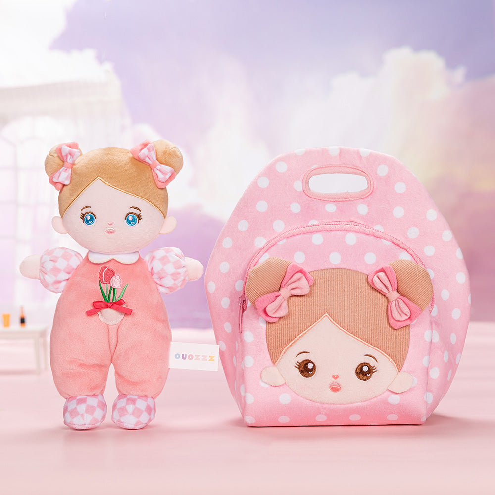 Personalized Blue Eyes Mini Plush Baby Girl Doll