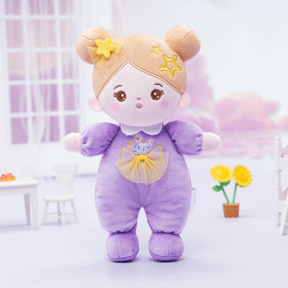 Personalized Purple Mini Plush Rag Baby Doll & Gift Set