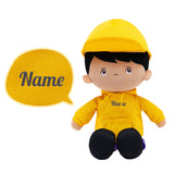 Personalized Brown Skin Tone Hip-hop Plush Boy Doll