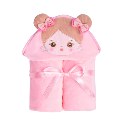 Personalized Ultra-soft Baby Hooded Blanket for Light Skin Tone Baby