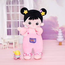 Load image into Gallery viewer, Personalized Black Hair Mini Plush Baby Girl Doll