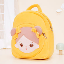 Load image into Gallery viewer, Personalized Yellow Open Eyes Plush Baby Girl Backpack