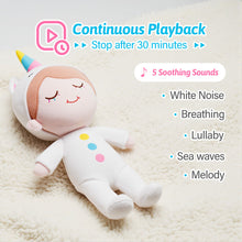 Load image into Gallery viewer, Sleeping Cuddle Baby Doll with Soothing Sounds