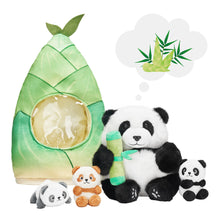 Load image into Gallery viewer, Panda Family with 3 Babies Plush Playset Animals Stuffed Gift Set for Toddler