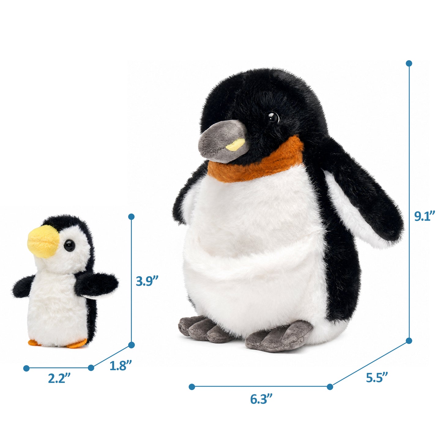 Mother & Baby Penguin Plush Set (2-in-1 Soft Companion)