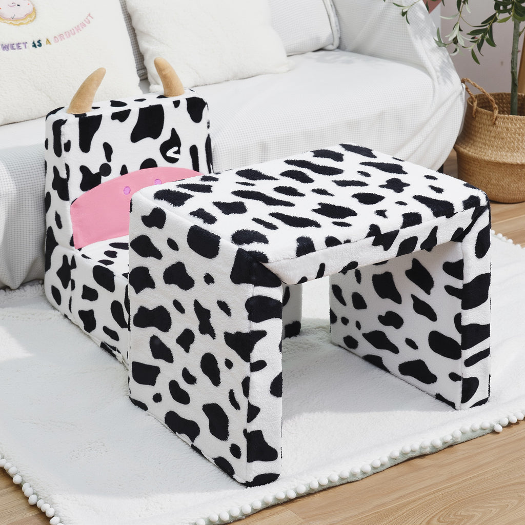 2 In 1 Cute Animal Cow Children Sofa