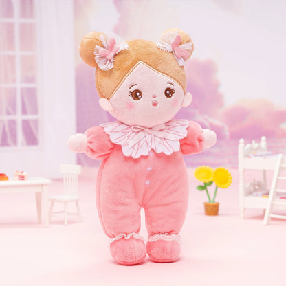 Personalized Pink Mini Plush Baby Girl Doll