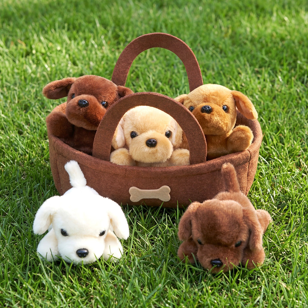 Golden Retriever Puppy Plush Toy Set