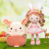 Personalized Long Ears Bunny Girl and Backpack