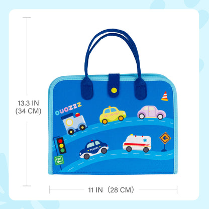 Personalized Car Theme Activities Learning Busy Board for 3-6 Years Old