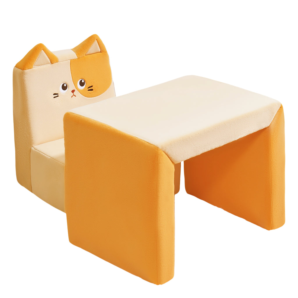 2 in 1 Cute Animal Cat Children Sofa