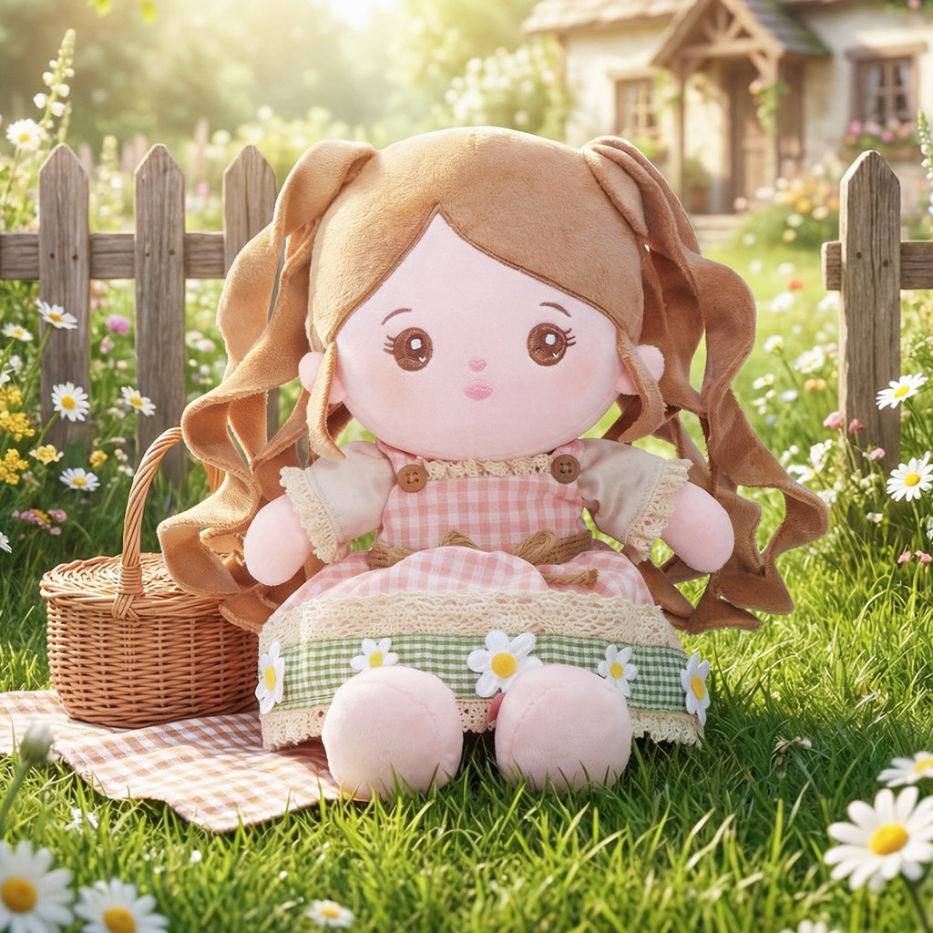 Personalized Pastoral style Plush Baby Doll