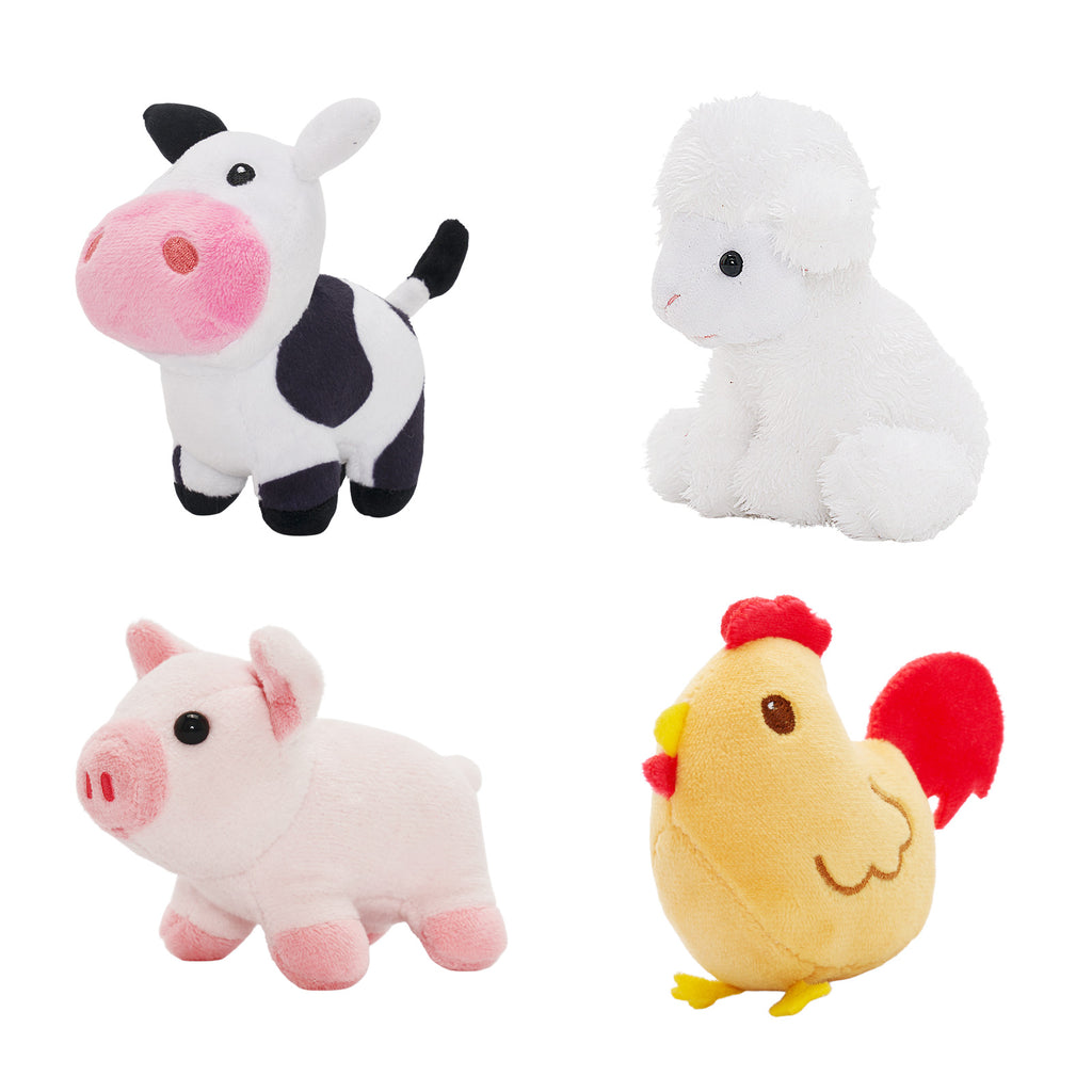 Personalised Baby's First Animal Farm Plush Toy Set