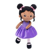 Load image into Gallery viewer, Personalized Deep Skin Tone Tap Dancer Plush Girl Doll