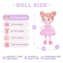 Load image into Gallery viewer, Personalized 13 Inch Girl Plush Doll