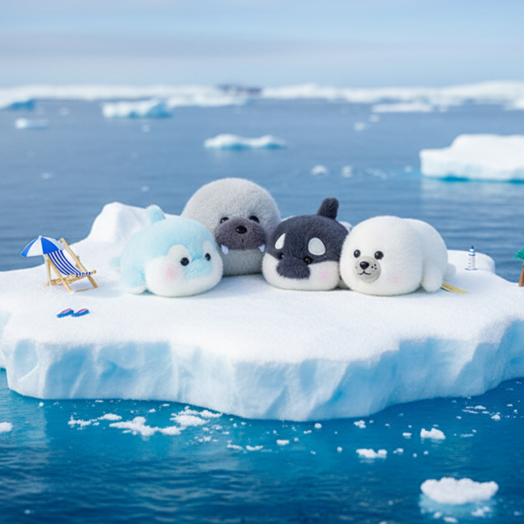 Arctic Igloo Plush Toy Set
