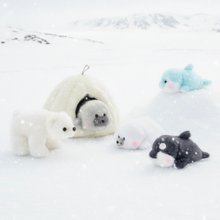 Load image into Gallery viewer, Arctic Igloo Plush Toy Set