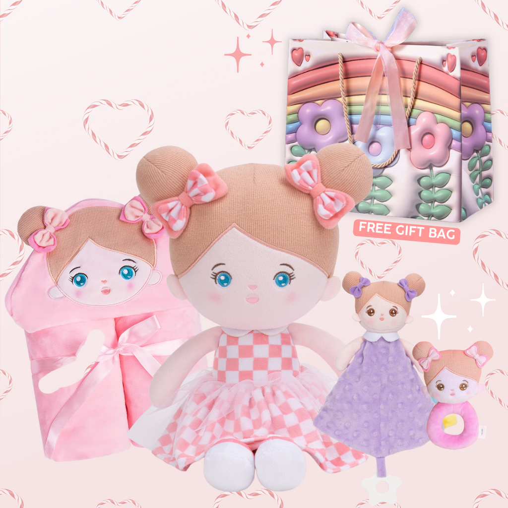 Personalized Doll and Blanket Bundle for Baby