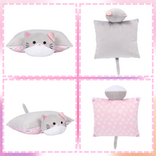 Load image into Gallery viewer, Personalized Plush Kitten Doll &amp; Pillow &amp; Soothing Towel Gift Set