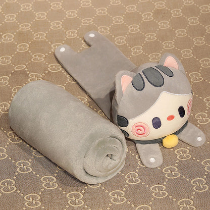 Personalized Plush Cat Nest Toy Set with 5 Stuffed Kittens