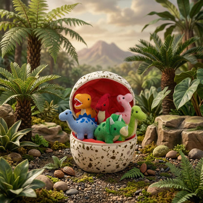 6 Dinosaurs Hidden in a Hatching Egg