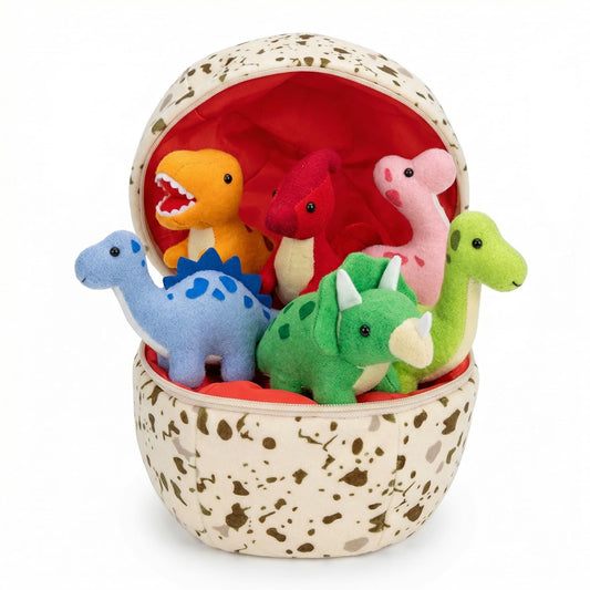 6 Dinosaurs Hidden in a Hatching Egg