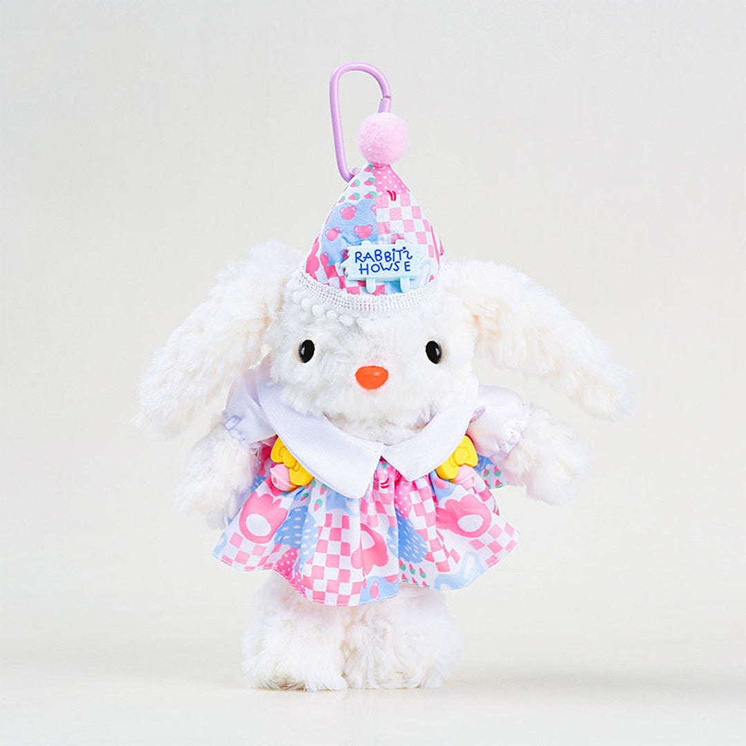 Set of 5 Dress-Up Bunny Buddies Keychain Dolls