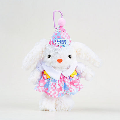 Set of 5 Dress-Up Bunny Buddies Keychain Dolls