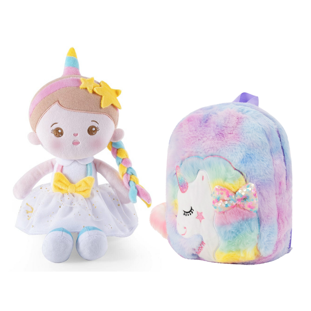 OUOZZZ Personalized Doll + Optional Backpack Bundle