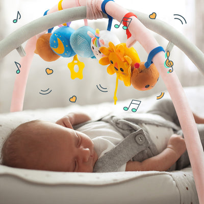 26 Single Alphabet Plush Pendant Stroller Crib Decor (Animal Print on Back)