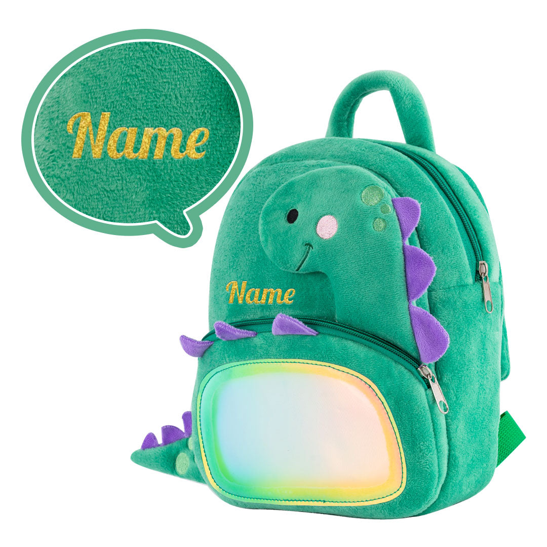 Personalized Deep Skin Tone Plush Doll & Backpack Giftset