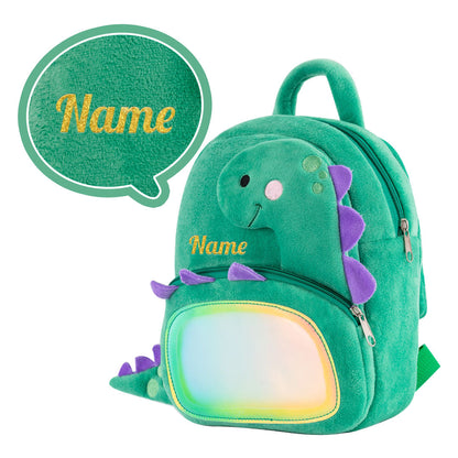 Personalized Deep Skin Tone Plush Doll & Backpack Giftset