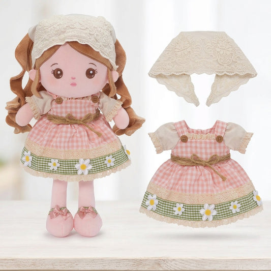 Personalized Pastoral Style Plush Baby Doll