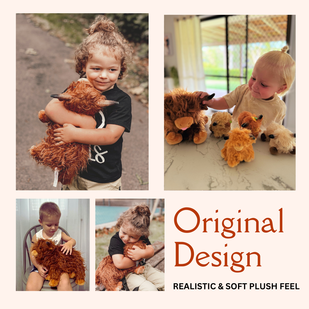 Plush Stuffed Animal Family Toy Set -  11 Themes
