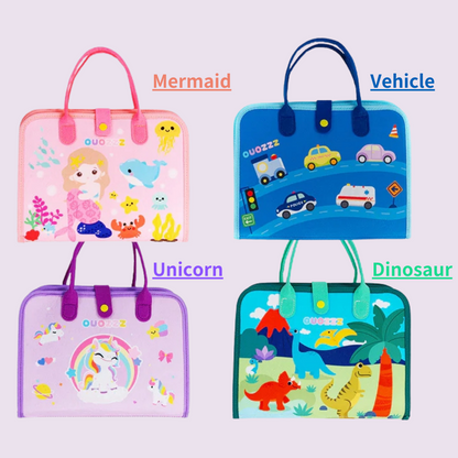 Personalized Toddler Activities Learning Busy Board for 3-6 Years Old - 4 Themes