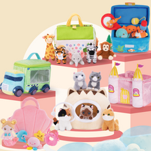 Load image into Gallery viewer, Personalized Plush Playset Sensory Toy Kit - 10 Themes