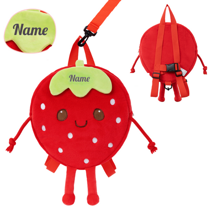 Personalized Deep Skin Tone Plush Doll & Backpack Giftset