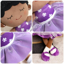 Load image into Gallery viewer, OUOZZZ Personalized Deep Skin Tone Purple Doll Purple