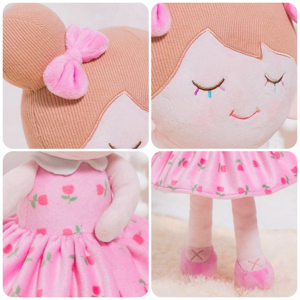 OUOZZZ Personalized Iris Pink Plush Doll Pink Iris