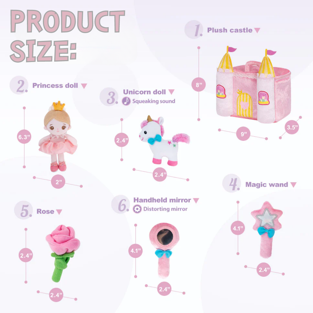Personalized Plush Playset Sensory Toy + 15 Inch Doll Gift Set