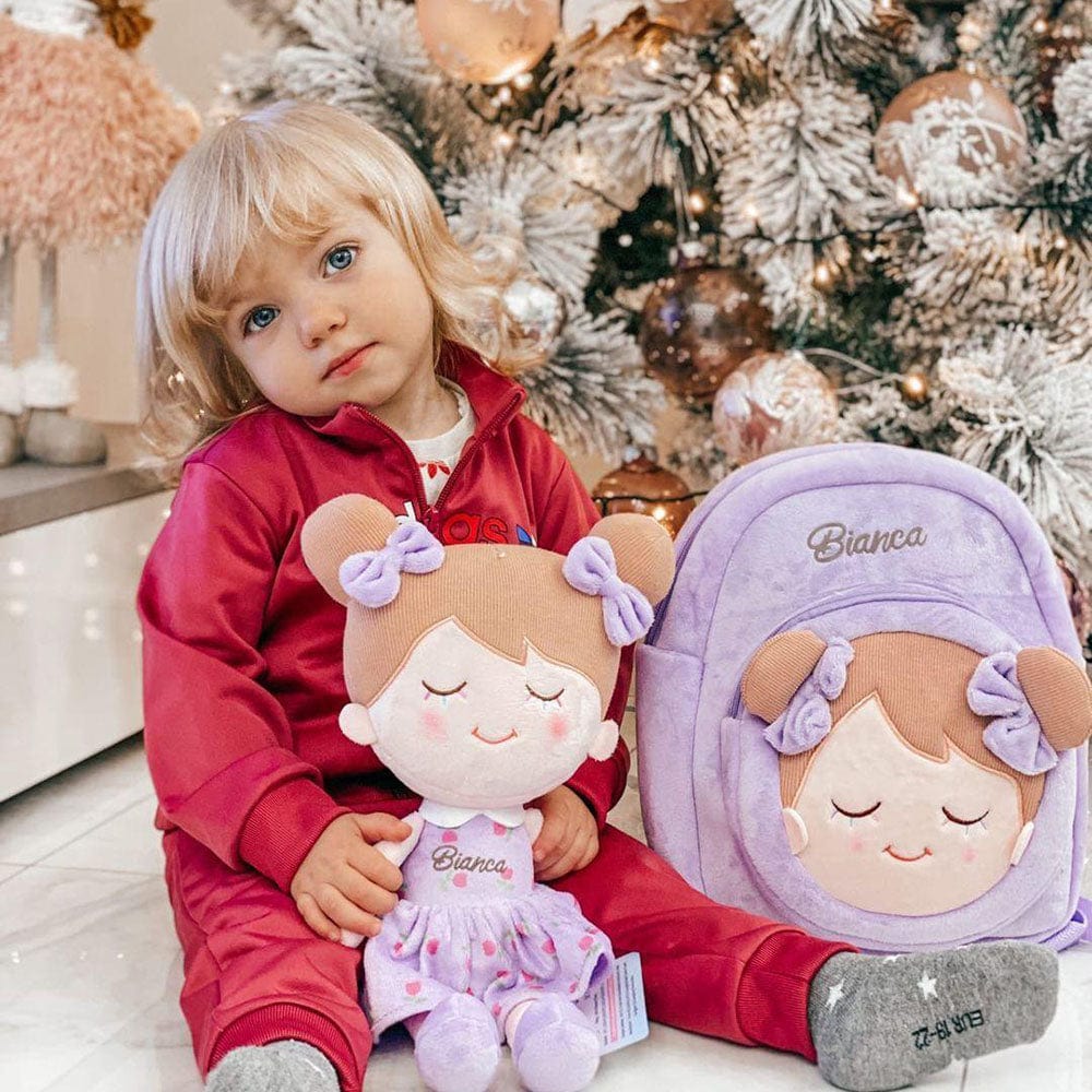 Personalized Plush Baby Doll And Optional Backpack