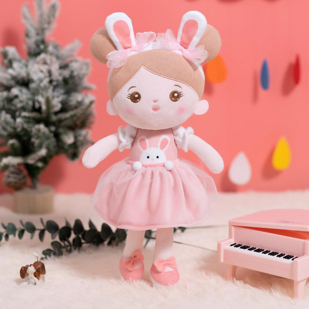 OUOZZZ Personalized Rabbit Girl and Shoulder Bag Gift Set Abby Bunny + Backpack