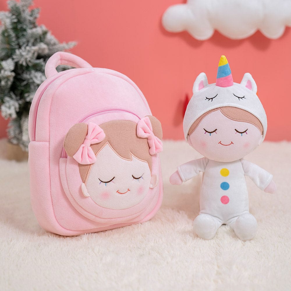OUOZZZ Personalized Pink Backpack Pajamas